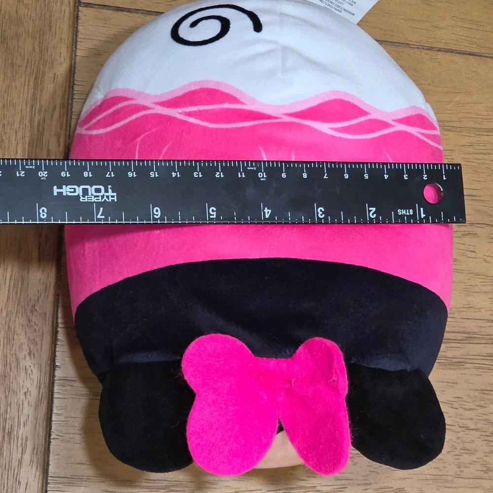 Disney Tsum Tsum Minnie Mouse Sushi Roll Plush Pink Black 10 inch 88289 Pink